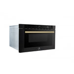 Forno Capoliveri Black 24" Built-In Microwave Drawer (1.2 Cu. Ft.) - FMWDR3000-24BLK