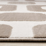 Logan Modern Vintage Area Rug - 8' X 11' - Brown/Cream