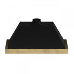 Forno Vittorio Black 48" 600 CFM Wall Mounted Range Hood - FRHWM5078-48BLK