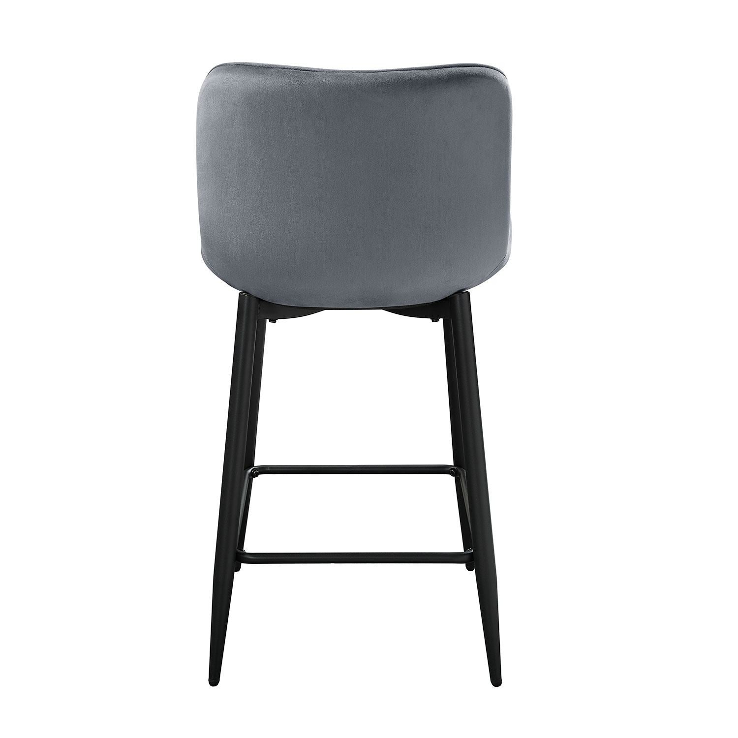 Nya Counter Stool - Grey - Set of Two