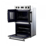 Forno Gallico Stainless Steel 30" French Door Double Wall Oven with Air Fry and Sous Vide (7.36 Cu. Ft.) - FBOEL1388-30