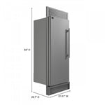 Forno Maderno 28" Stainless Steel Built-in Convertible Refrigerator/Freezer with Left Swing Door (13.6 Cu. Ft.) - FFFFD1722-32LSG