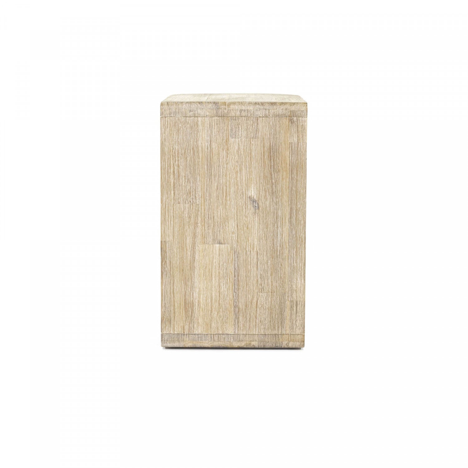 Lofva C-shaped Side Table - Light Brown/Beige