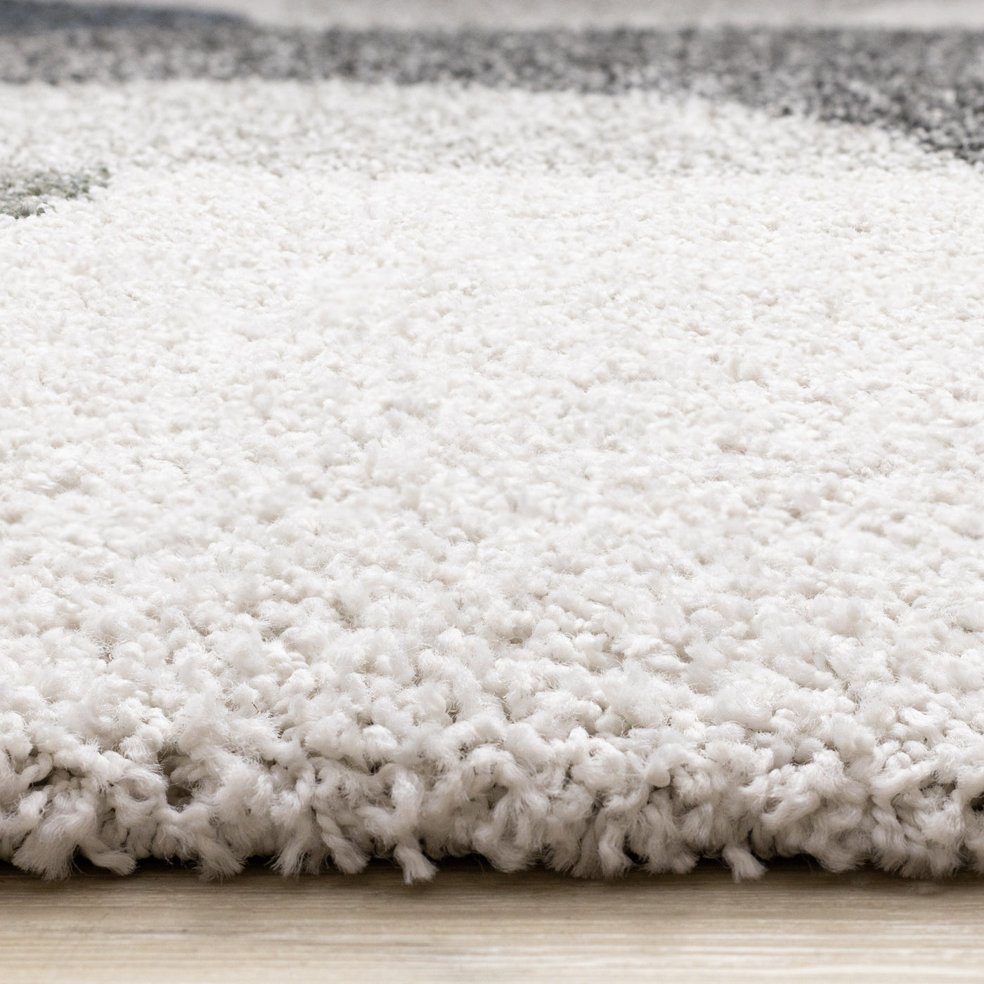 Misha Modern Geometric Area Rug - White Grey - 5' X 8'