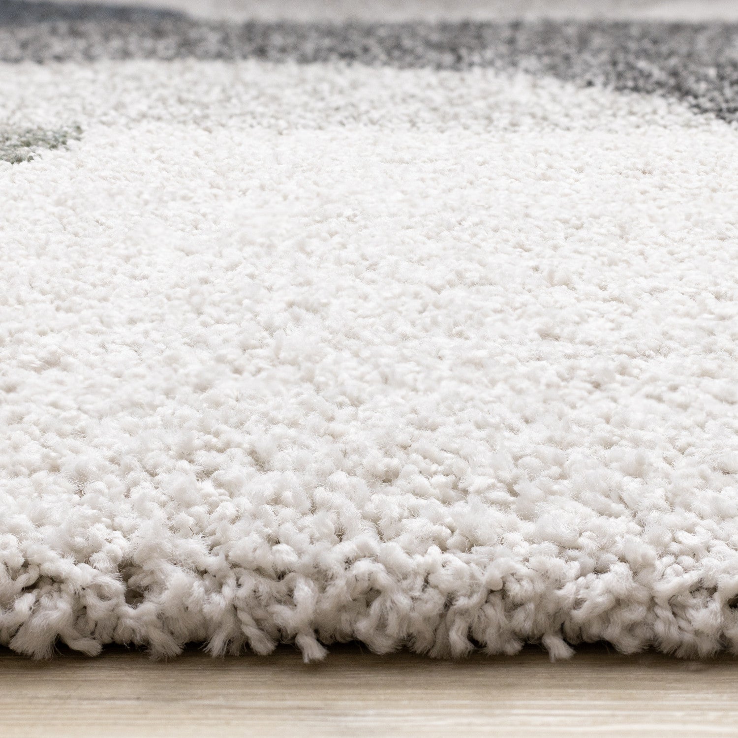 Misha Modern Geometric Area Rug - 5' X 8' - White/Grey