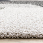 Misha Modern Geometric Area Rug - White Grey - 5' X 8'