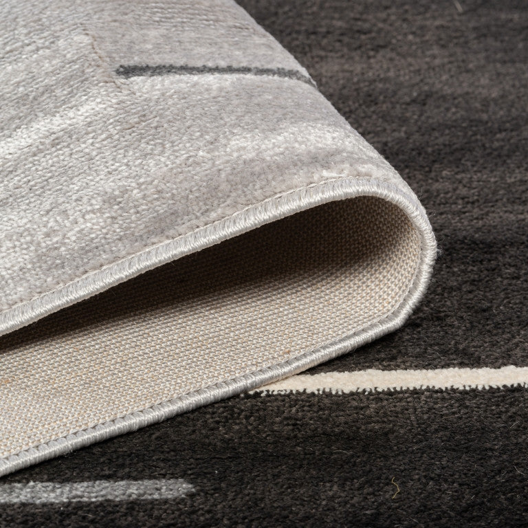 Urbane Modern Rug - 6' x 9' - Grey/Black