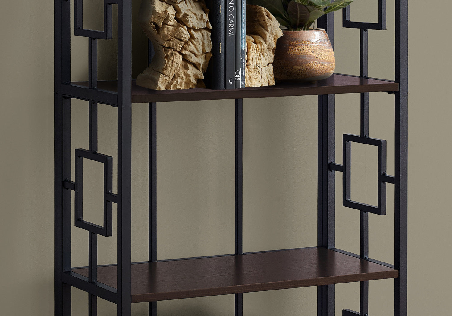 Renna Bookcase - Dark Brown