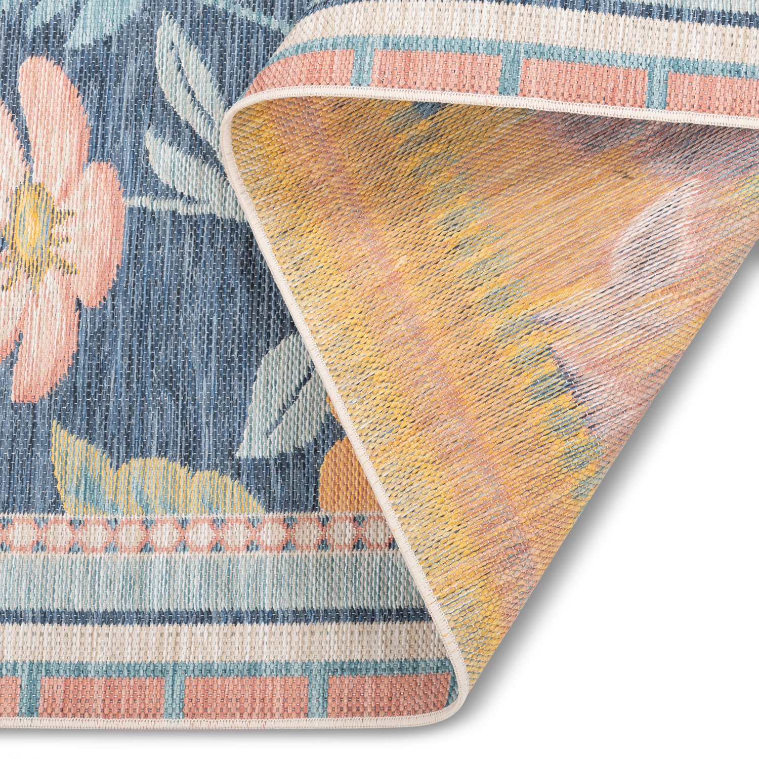 Marbella Floral Outdoor Rug - 5' x 7' - Multi-Colour