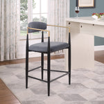 Callum Counter Stool - Grey - Set of Two