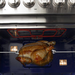 Forno Capriasca 48" Stainless Steel Freestanding Dual Fuel Double Oven Range (6.58 Cu. Ft.) - FFSGS6187-48