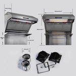 Forno Savona Stainless Steel 36" 1200 CFM Wall Mounted Range Hood - FRHWM5029-36HB