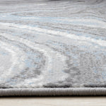 Functional Modern Area Rug - 5' X 8' - Blue/Grey