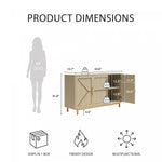 Neely Wide Accent Cabinet - Pale Oak