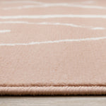 Kids Playing Board Area Rug - 4' X 6' - Pink/Cream