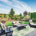 Cabana Palm Leaves Indoor/Outdoor Rug - 6' x 9' - Green