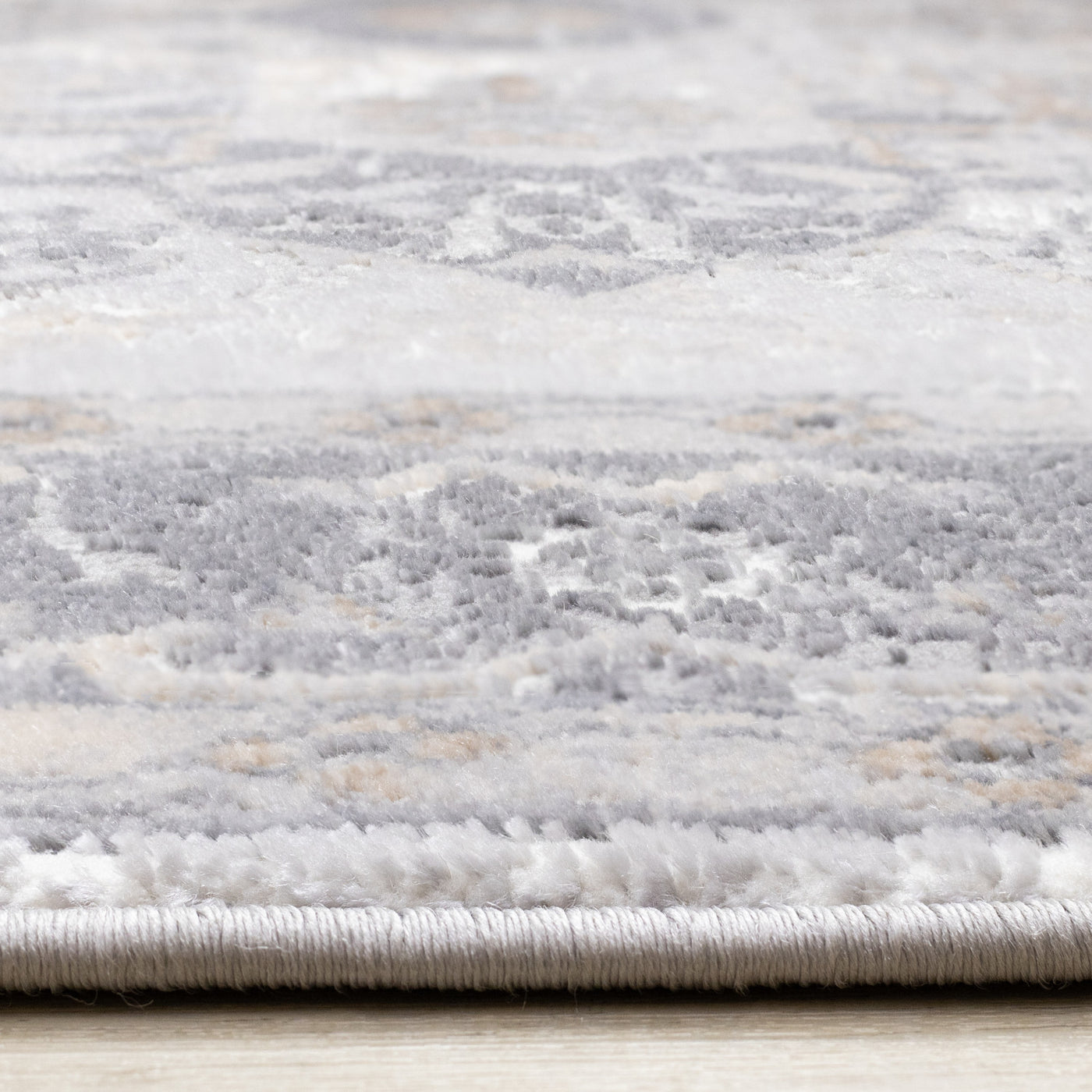Elegant Traditional Area Rug - Grey Brown - 8' X 11'