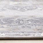 Elegant Traditional Area Rug - Grey Brown - 8' X 11'
