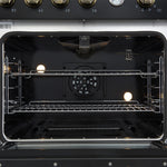 Forno Marco 30" Black Freestanding Gas Range (4.32 Cu. Ft.) - FFSGS6277-30BLK