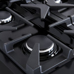 Forno Antico 36" Black Freestanding Gas Range (4.5 Cu. Ft.) - FFSGS6219-36BLK