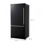 Forno Milano 62" Black 2-piece Freestanding Dual Bottom Freezer Refrigerator (34.4 Cu. Ft.) - FFFFD1787-60BLK