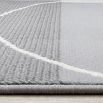 Functional Contemporary Area Rug - Grey - 5' X 8'