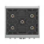 Forno Capriasca 30" Stainless Steel French Door Freestanding Gas Range with Air Fry (4.32 Cu. Ft.) - FFSGS6460-30