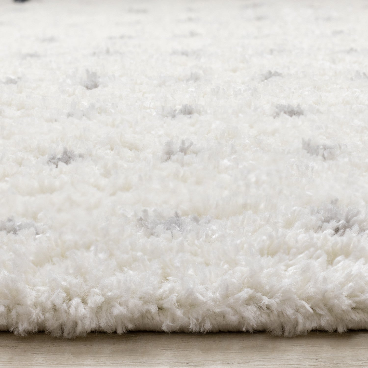 Palmer Casual Contemporary Speckled Area Rug - White Grey - 8' X 11'