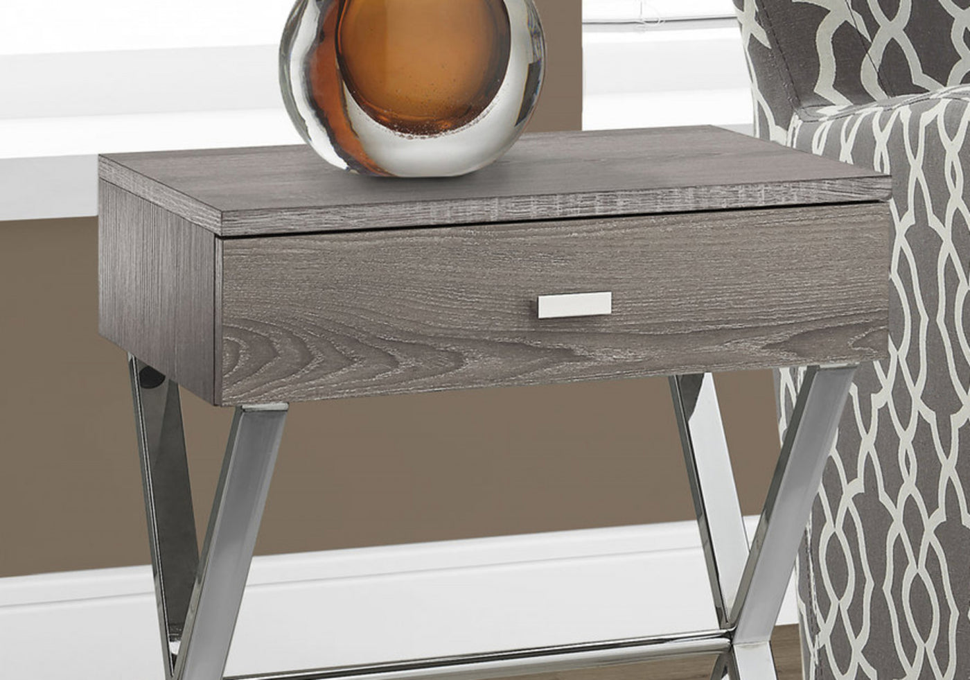 Vell Side Table - Taupe