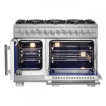 Forno Capriasca 48" Stainless Steel Freestanding Dual Fuel Double Oven Range with Air Fry (6.58 Cu. Ft.) - FFSGS6387-48