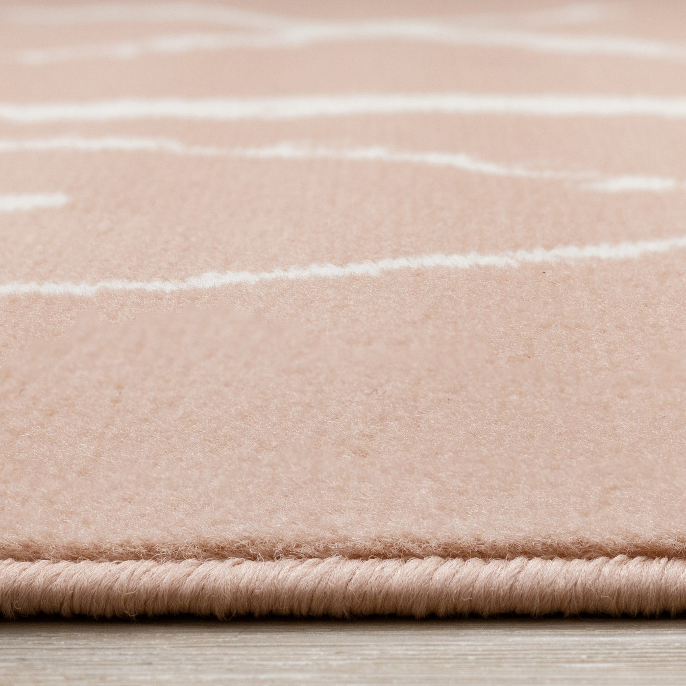 Kids Playing Board Area Rug - Pink Cream - 5' X 8'