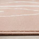 Kids Playing Board Area Rug - Pink Cream - 5' X 8'