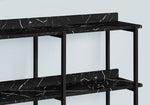 Orla Sofa Table - Marble Black