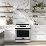 Forno Premium Stainless Steel Kitchen Package with Induction Range and Bottom Freezer Refrigerator - FBDL-008-01CAUS