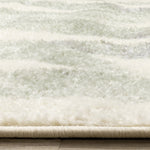 Elise Contemporary Botanical Area Rug - Cream Green - 5' X 8'