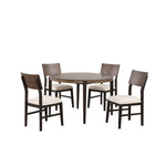 Arabella Round Dining Table - Black, Brown