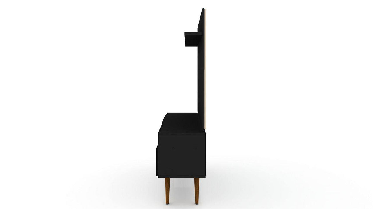 Otuken 54" TV Stand and Panel Set - Black