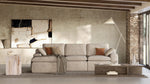 Soho All Foam Sectional - Beige