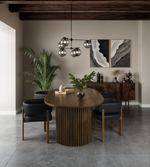 Rhett Dining Chair - Black/Walnut - Set of Two