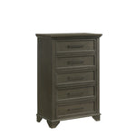 Abigail 5 Drawer Chest - Grey