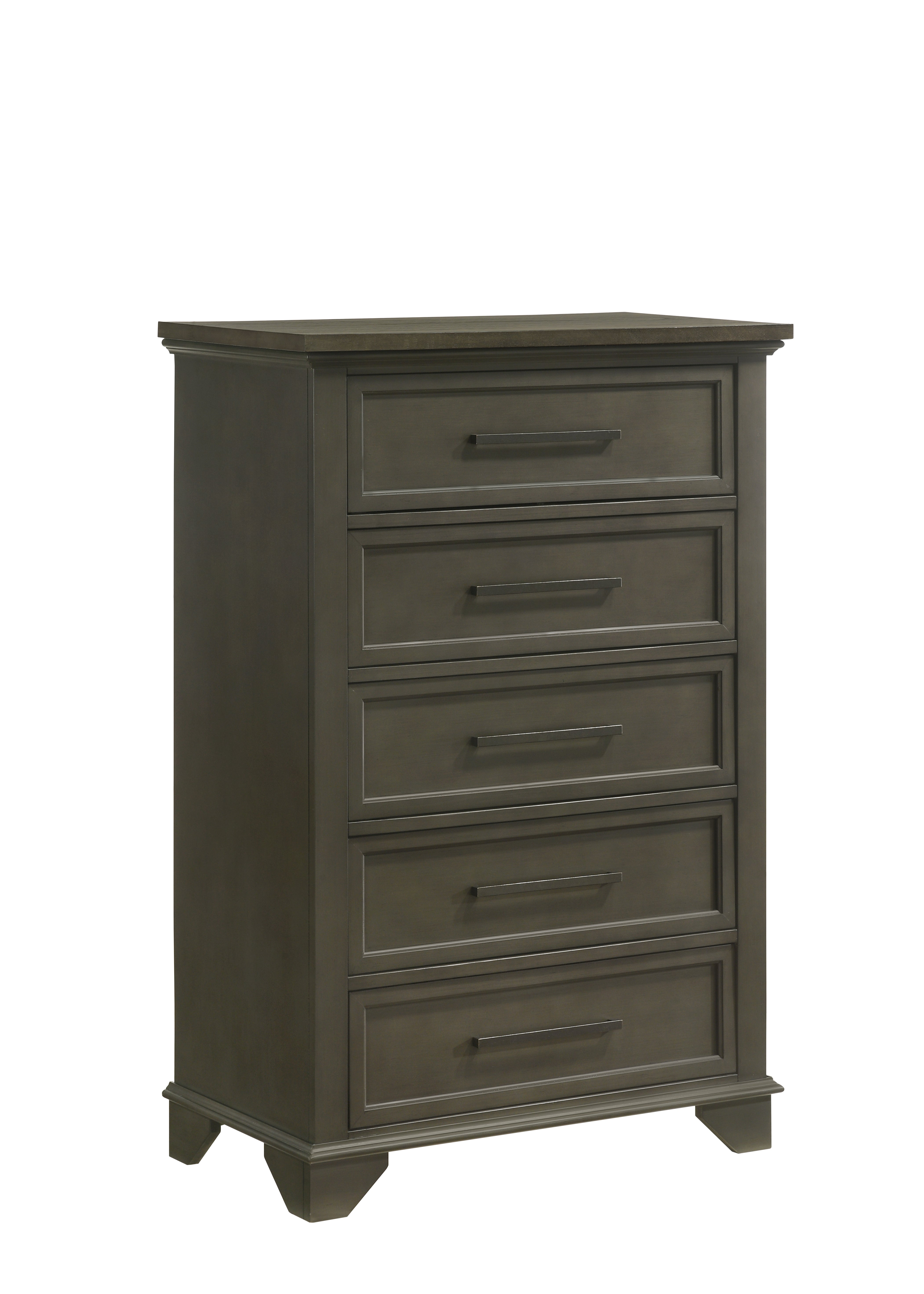 Abigail 5-Drawer Chest - Grey
