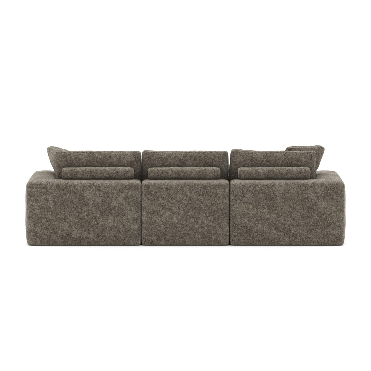 Jade All Foam Sectional - Brown