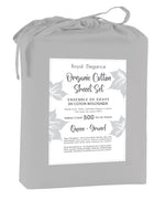 Cotton House 100% Organic Cotton King Sheet Set - 500 Thread Count Silver