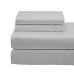 Cotton House 100% Organic Cotton Queen Sheet Set - 600 Thread Count Silver