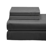 Cotton House 100% Combed Cotton King Sheet Set - 650 Thread Count Charcoal