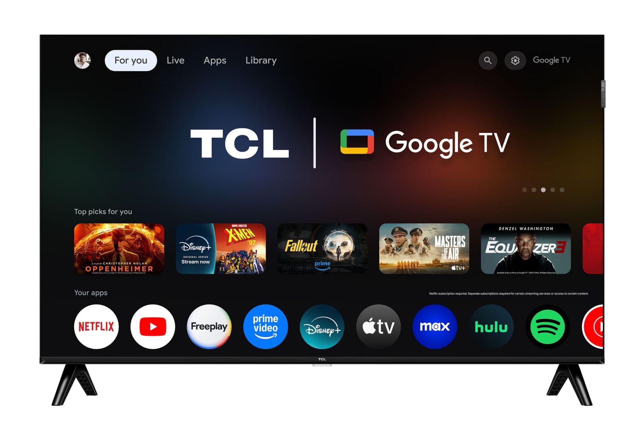 TCL 40" Q3K Series 1080P FHD QLED Smart TV with Google TV – 40Q3K