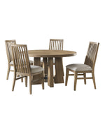 Landmark 5-Piece Round Dining Set - Brown, Beige