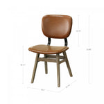 Lamarthe Dining Chair - Tan Brown - Set of Two