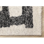 Marquee Modern Abstract Area Rug - Cream Black - 5' X 8'