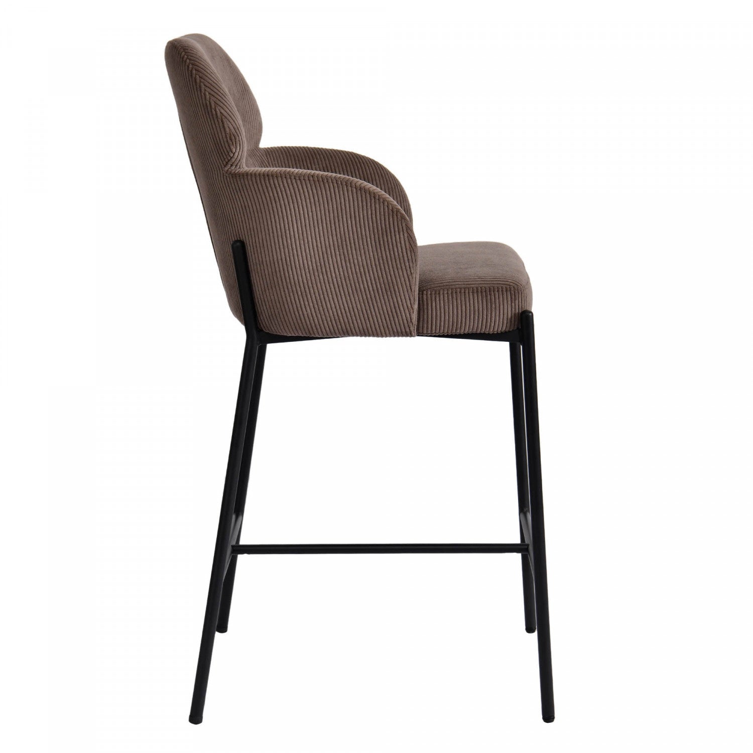 Celon Counter Stool - Corduroy Brown - Set of Two